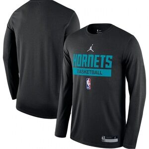 Men’s Nike NBA Charlotte Hornets Dri Fit Long Sleeve - XS